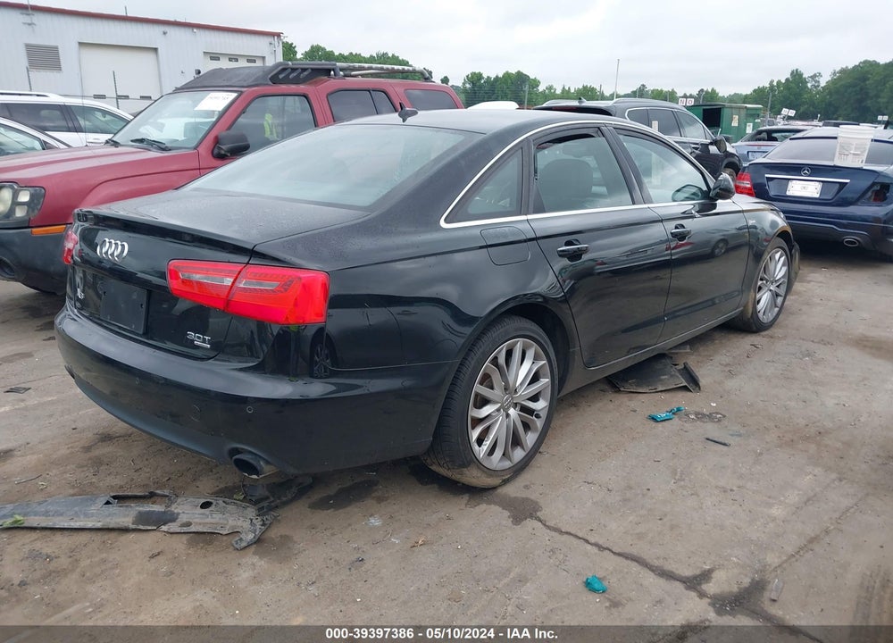 2014 AUDI A6 3.0T PREMIUM PLUS VIN: WAUFGAFC1EN086343