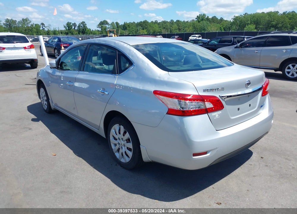 2013 NISSAN SENTRA S VIN: 3N1AB7AP4DL774234