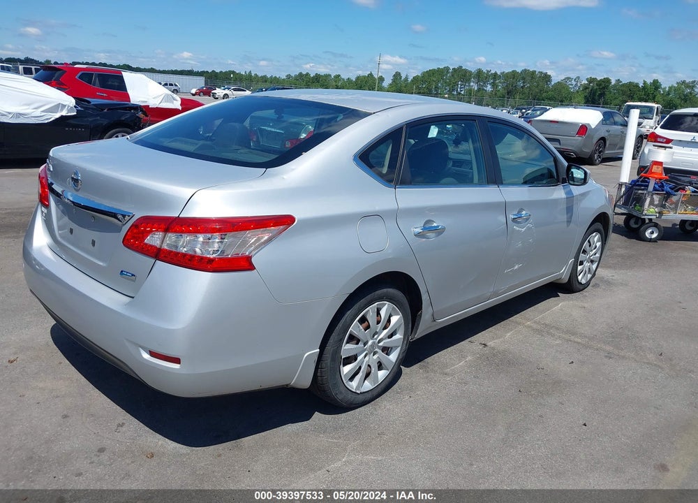 2013 NISSAN SENTRA S VIN: 3N1AB7AP4DL774234