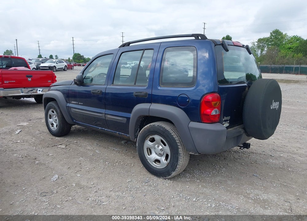 2003 JEEP LIBERTY SPORT VIN: 1J4GL48K13W734905