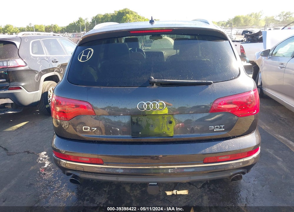 2015 AUDI Q7 3.0T PREMIUM VIN: WA1CGAFE0FD006216