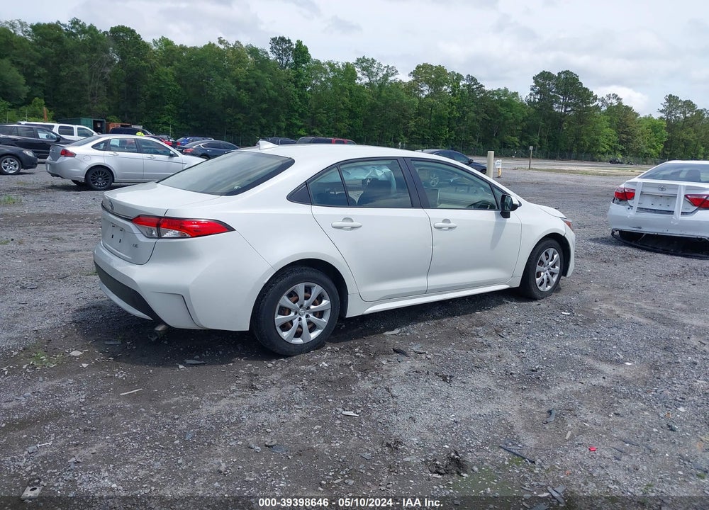 2020 TOYOTA COROLLA LE VIN: JTDEPRAE5LJ049628