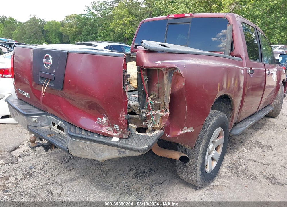 2004 NISSAN TITAN LE VIN: 1N6AA07A14N522612