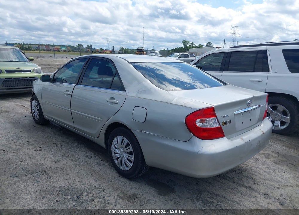 2004 TOYOTA CAMRY LE VIN: 4T1BE32K34U827978