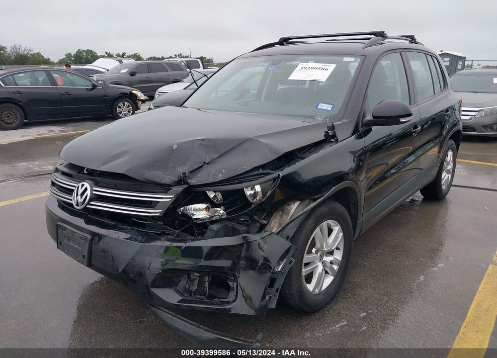 2016 VOLKSWAGEN TIGUAN S VIN: WVGBV7AX6GW567685