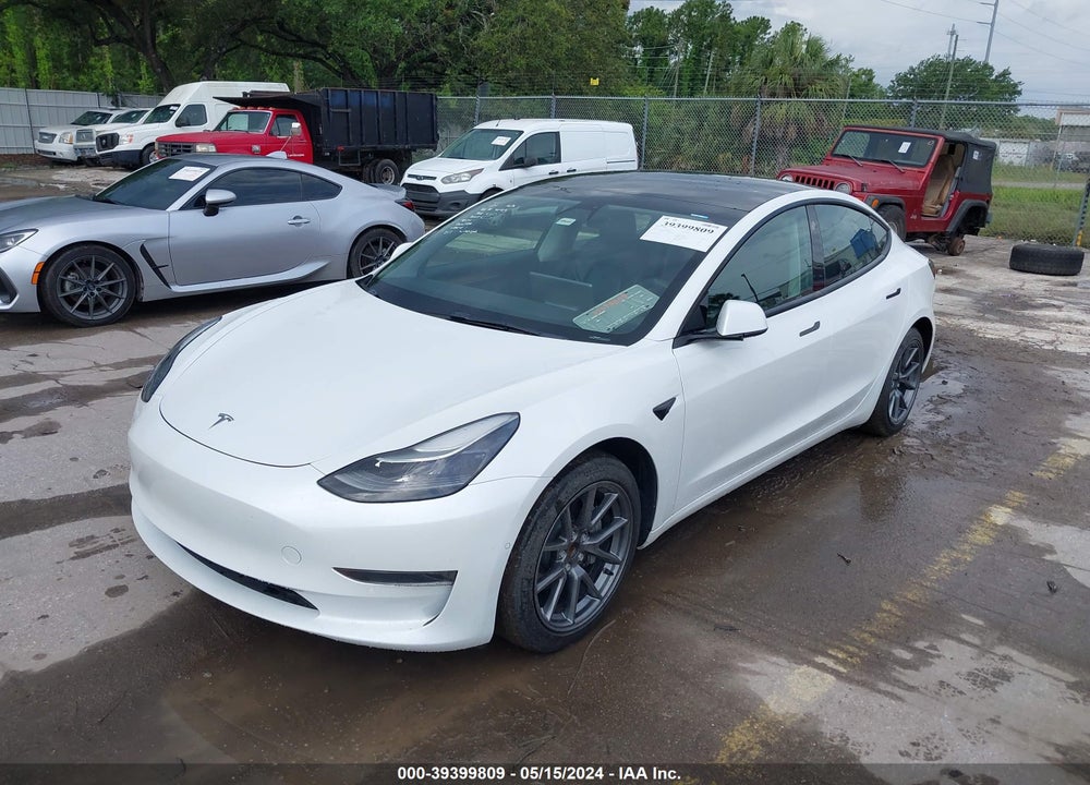 2021 TESLA MODEL 3 STANDARD RANGE PLUS REAR-WHEEL DRIVE VIN: 5YJ3E1EA1MF094645