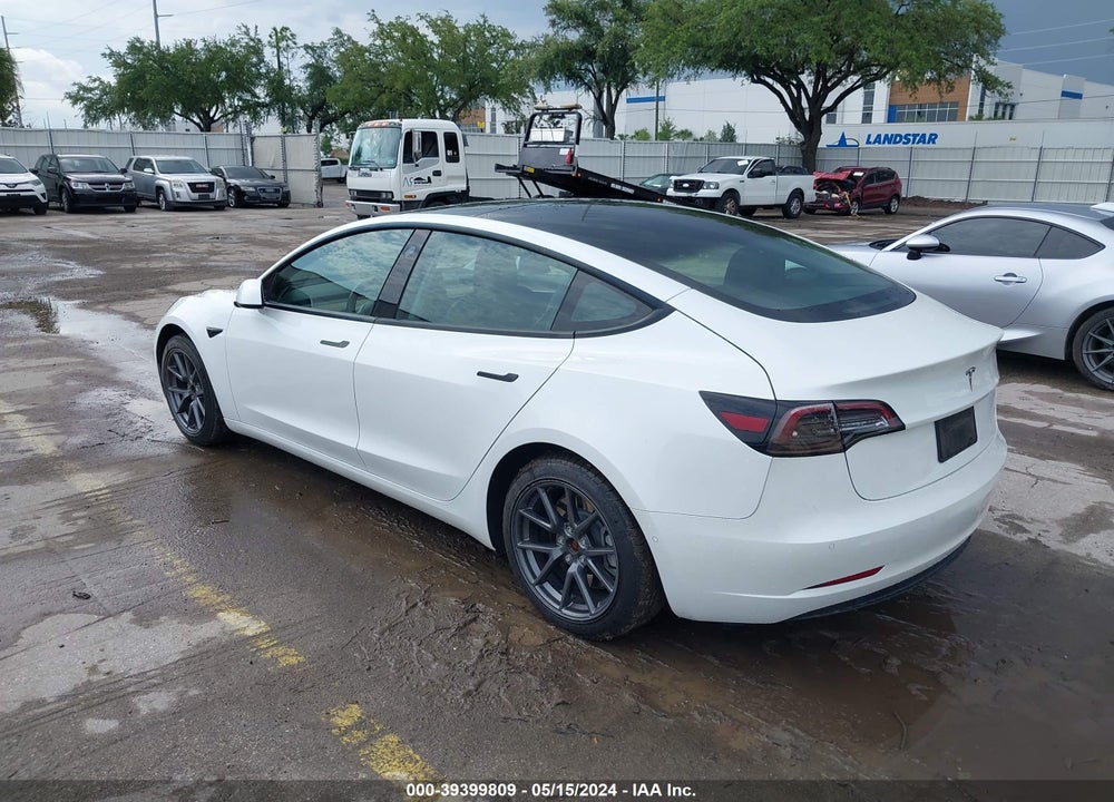 2021 TESLA MODEL 3 STANDARD RANGE PLUS REAR-WHEEL DRIVE VIN: 5YJ3E1EA1MF094645