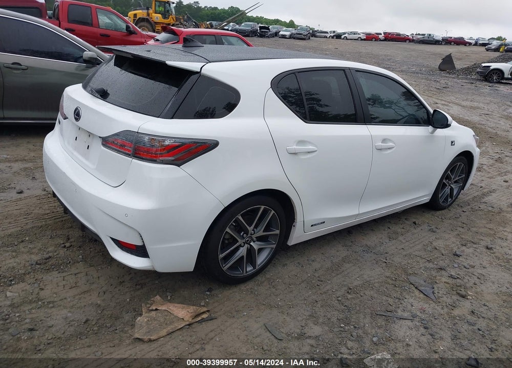 2016 LEXUS CT 200H VIN: JTHKD5BH1G2253449