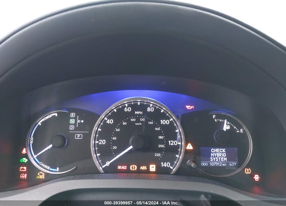 2016 LEXUS CT 200H VIN: JTHKD5BH1G2253449