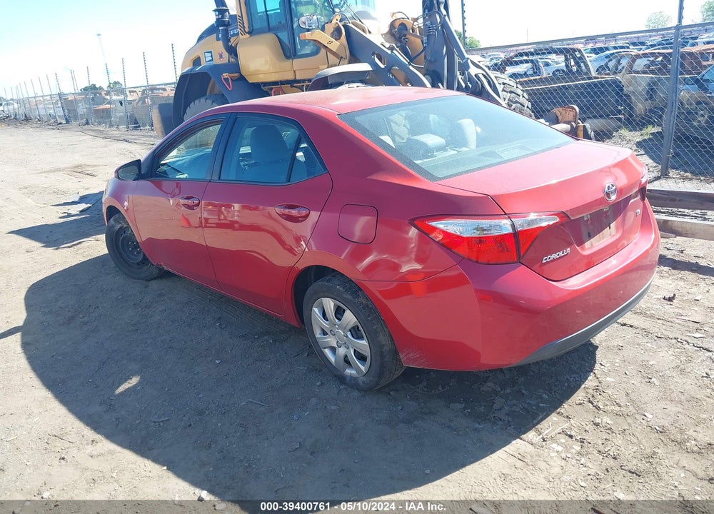 2015 TOYOTA COROLLA LE VIN: 5YFBURHE9FP305514