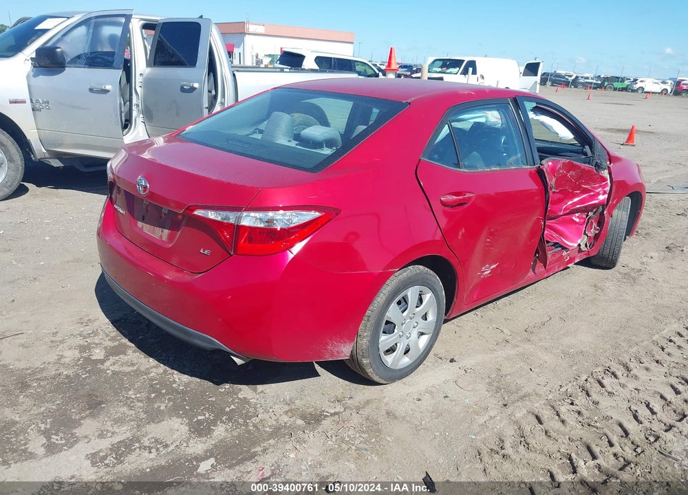 2015 TOYOTA COROLLA LE VIN: 5YFBURHE9FP305514