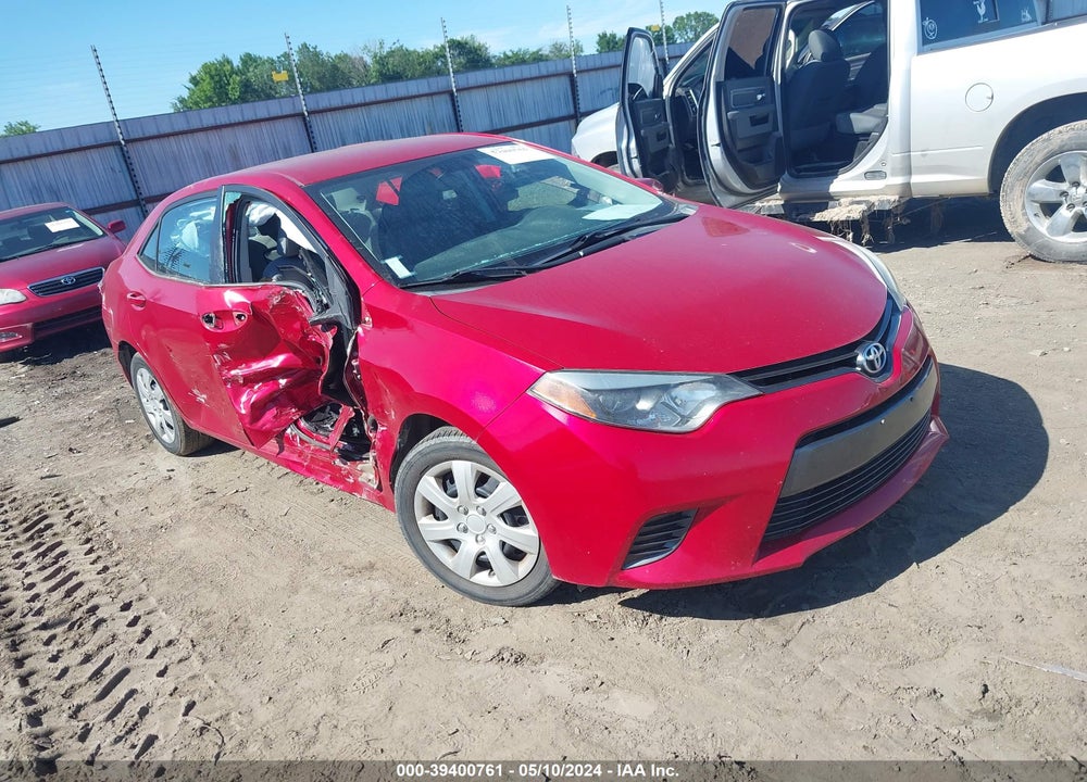 2015 TOYOTA COROLLA LE VIN: 5YFBURHE9FP305514