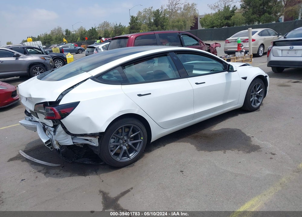 2022 TESLA MODEL 3 LONG RANGE DUAL MOTOR ALL-WHEEL DRIVE VIN: 5YJ3E1EB8NF262808