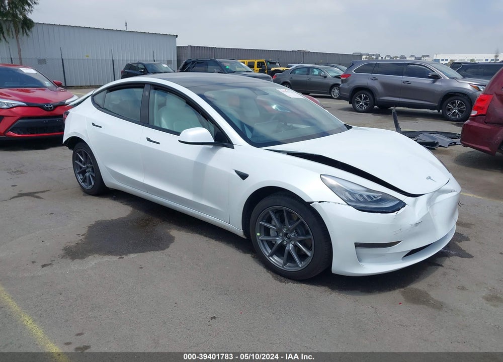 2022 TESLA MODEL 3 LONG RANGE DUAL MOTOR ALL-WHEEL DRIVE VIN: 5YJ3E1EB8NF262808