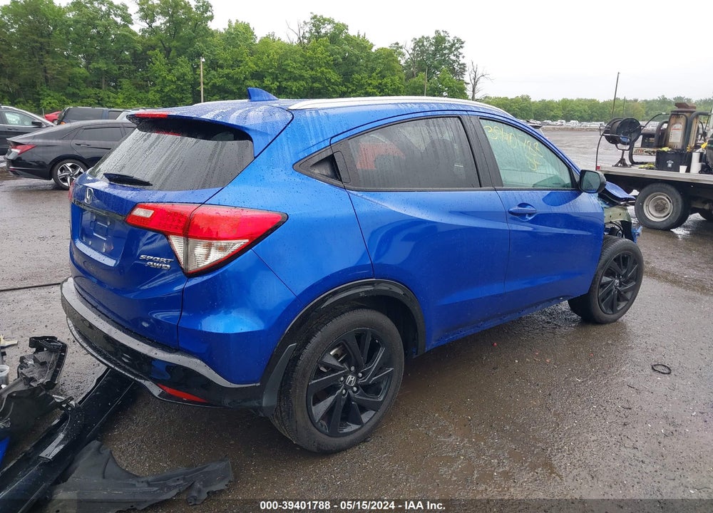 2022 HONDA HR-V AWD SPORT VIN: 3CZRU6H12NM732222