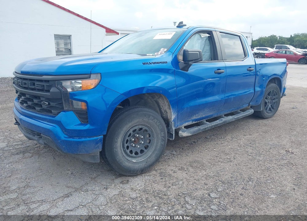 2022 CHEVROLET SILVERADO 1500 4WD SHORT BED CUSTOM VIN: 1GCPDBEK3NZ523489