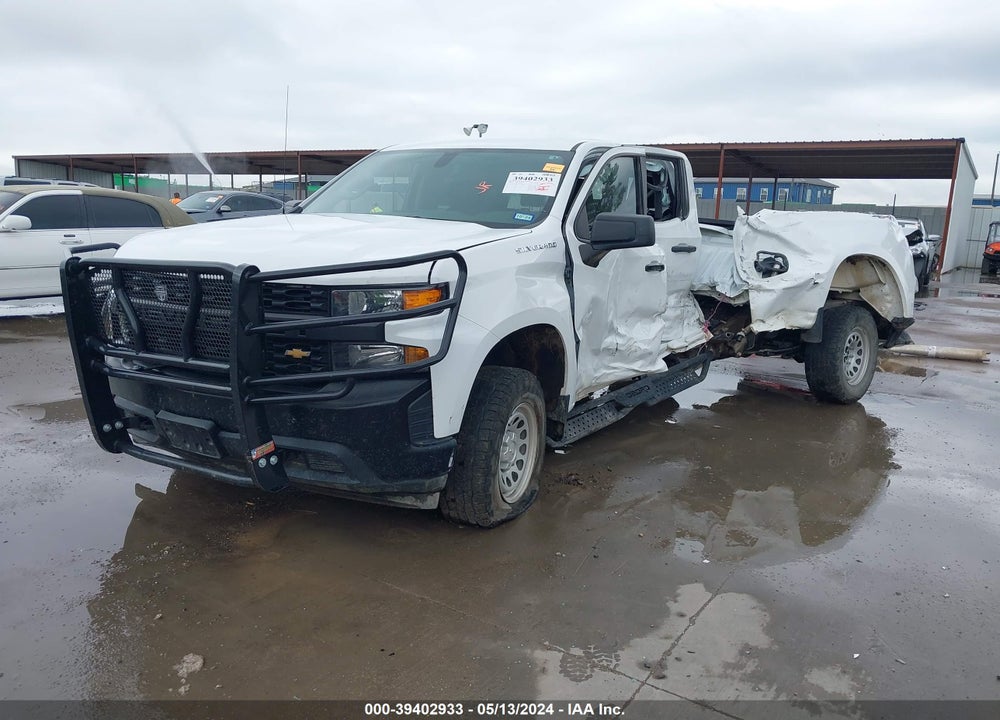 2020 CHEVROLET SILVERADO 1500 4WD STANDARD BED WT VIN: 3GCUYAEF9LG310208