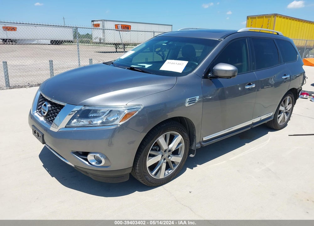 2015 NISSAN PATHFINDER PLATINUM VIN: 5N1AR2MN3FC602681