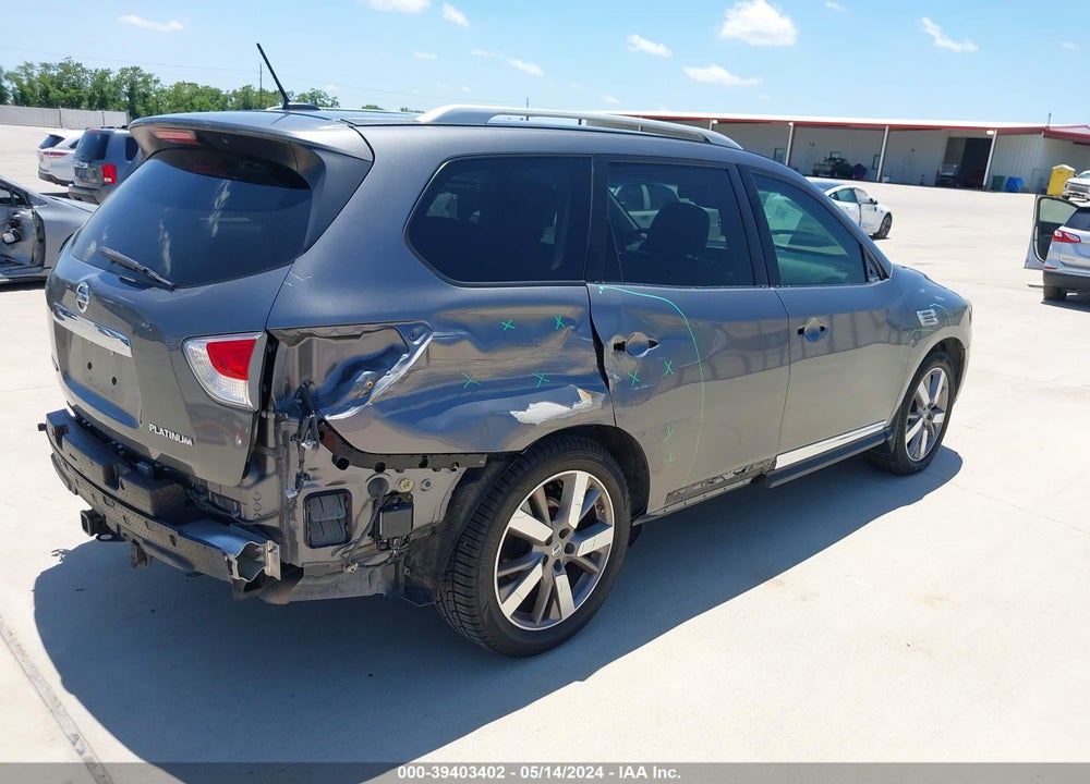 2015 NISSAN PATHFINDER PLATINUM VIN: 5N1AR2MN3FC602681