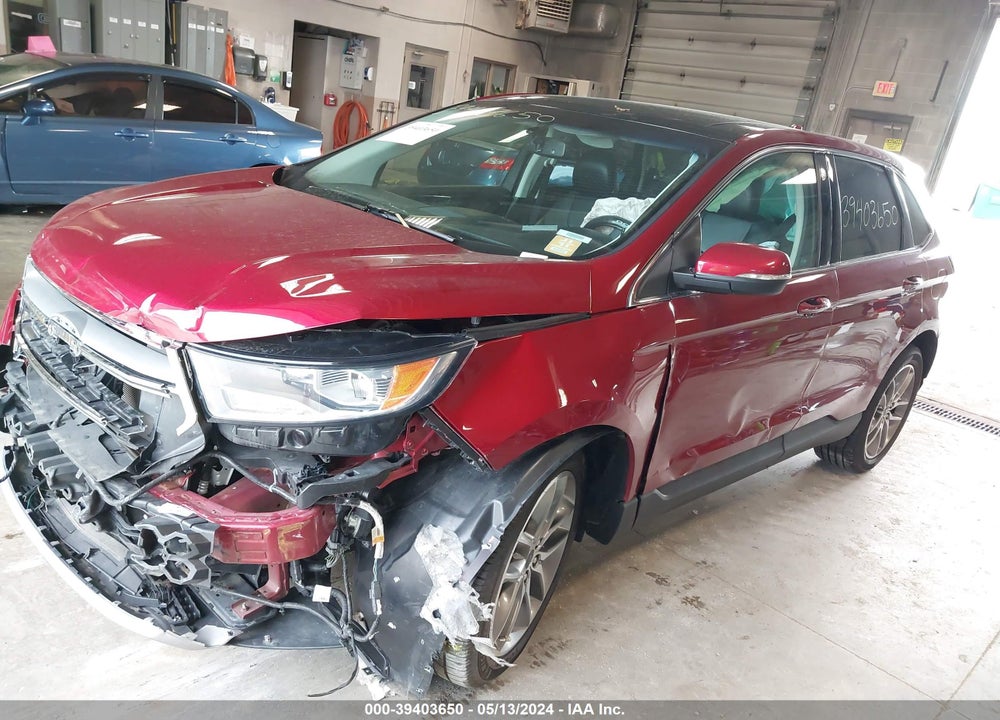 2016 FORD EDGE TITANIUM VIN: 2FMPK4K87GBC20338