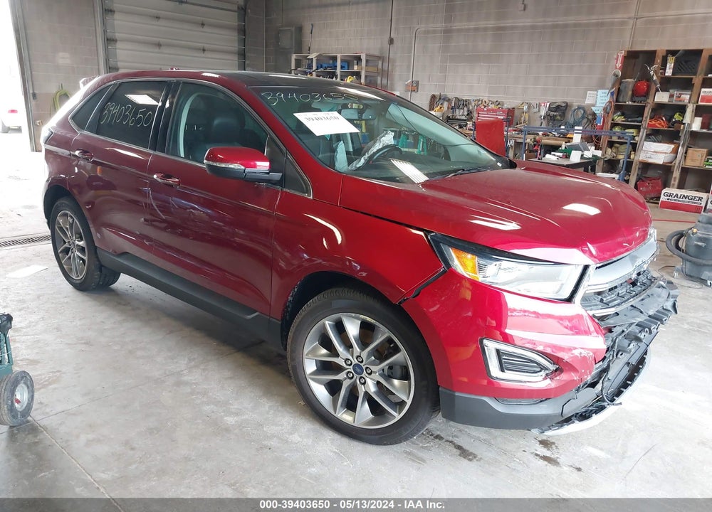 2016 FORD EDGE TITANIUM VIN: 2FMPK4K87GBC20338
