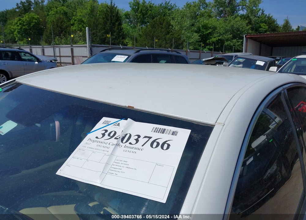 2012 HYUNDAI GENESIS 3.8 VIN: KMHGC4DD1CU185758