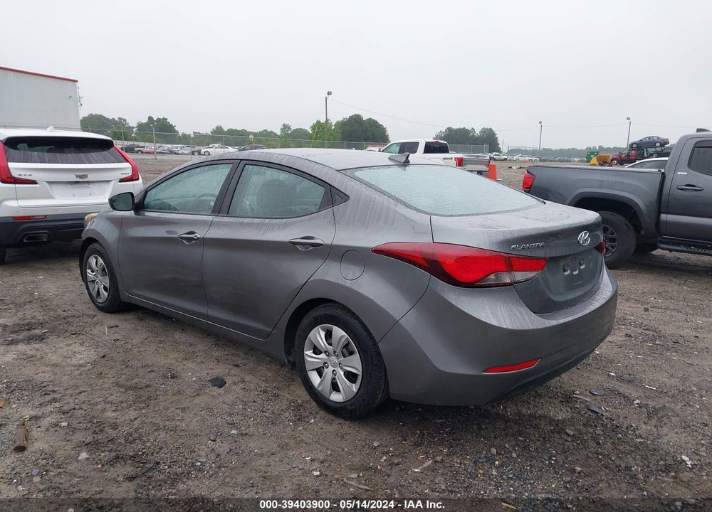 2016 HYUNDAI ELANTRA SE VIN: KMHDH4AE4GU629495