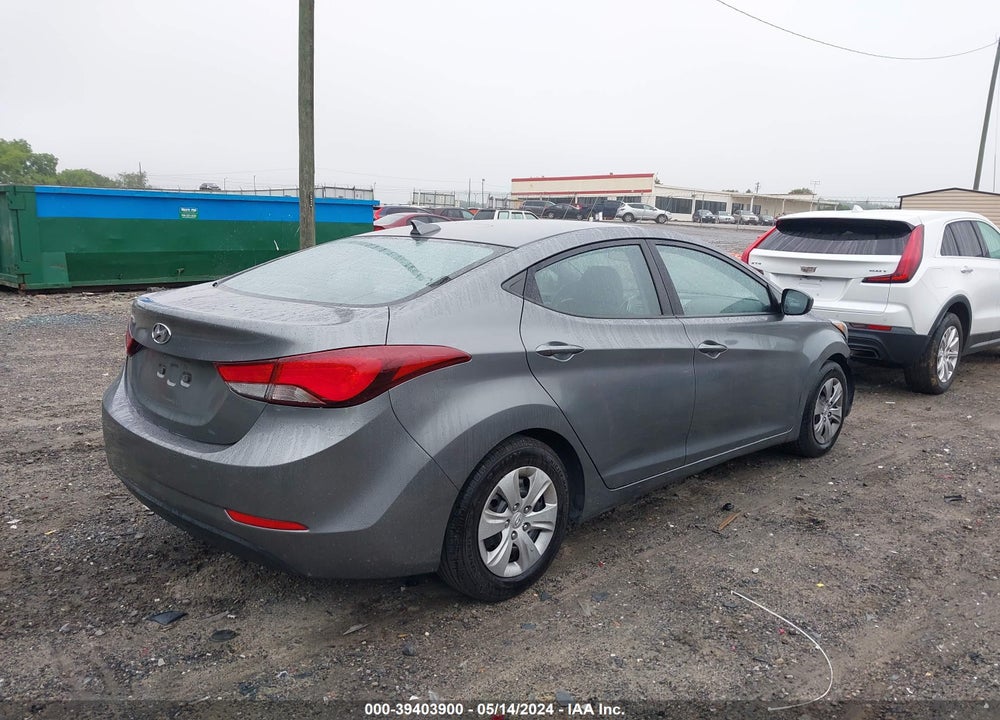 2016 HYUNDAI ELANTRA SE VIN: KMHDH4AE4GU629495