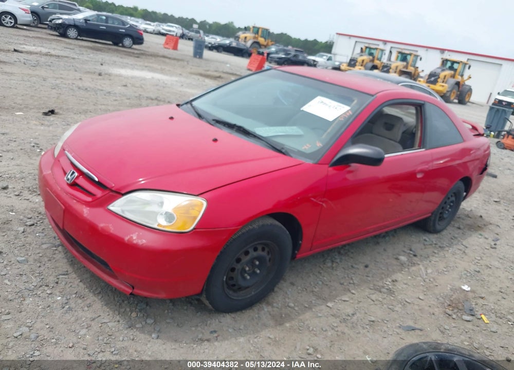 2002 HONDA CIVIC LX VIN: 1HGEM21592L053279