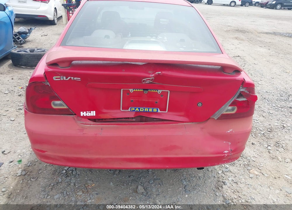 2002 HONDA CIVIC LX VIN: 1HGEM21592L053279