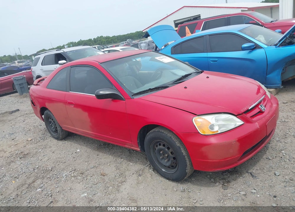 2002 HONDA CIVIC LX VIN: 1HGEM21592L053279