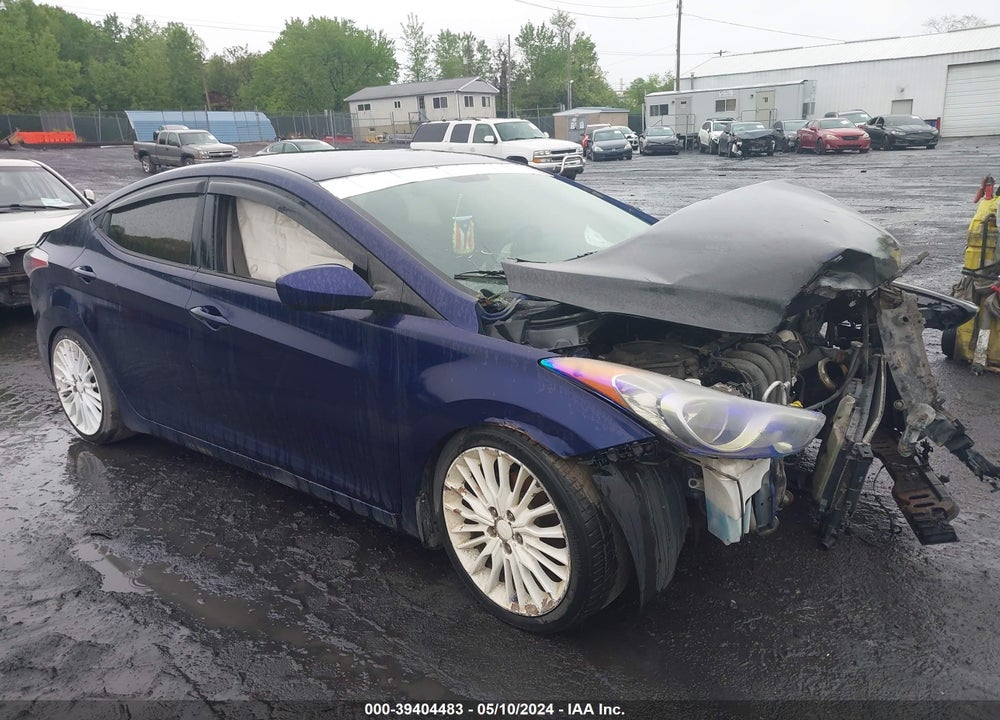 2012 HYUNDAI ELANTRA GLS VIN: 5NPDH4AEXCH072665