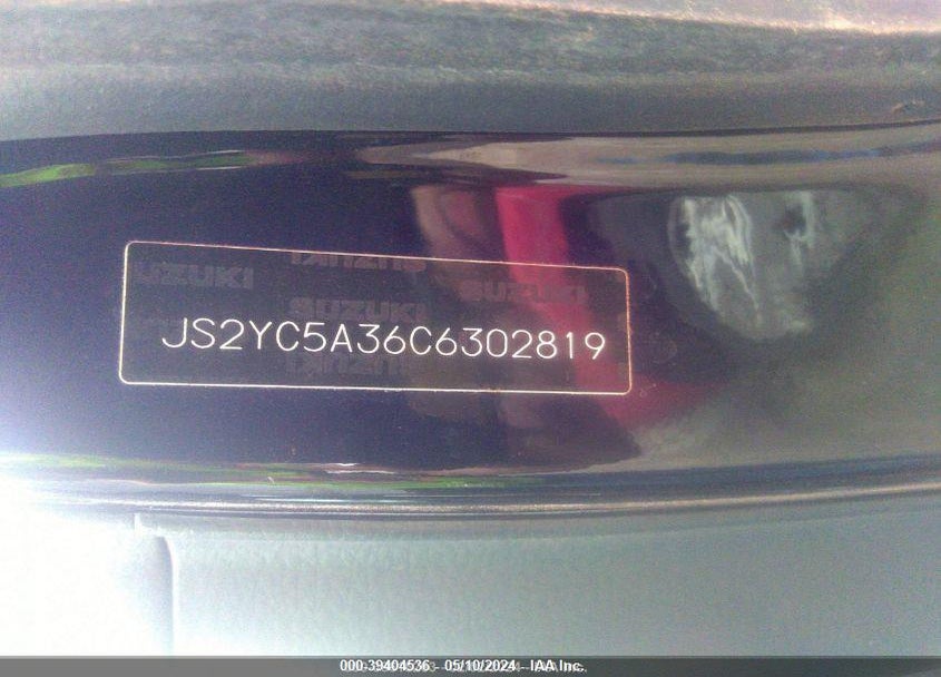 2012 SUZUKI SX4 LE/LE POPULAR VIN: JS2YC5A36C6302819
