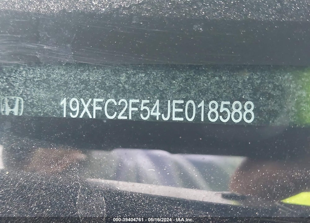 2018 HONDA CIVIC LX VIN: 19XFC2F54JE018588