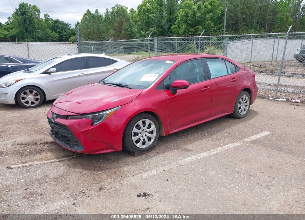 2020 TOYOTA COROLLA LE VIN: 5YFEPRAE2LP127956