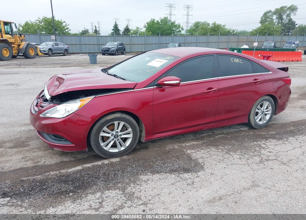 2014 HYUNDAI SONATA GLS VIN: 5NPEB4AC9EH854172