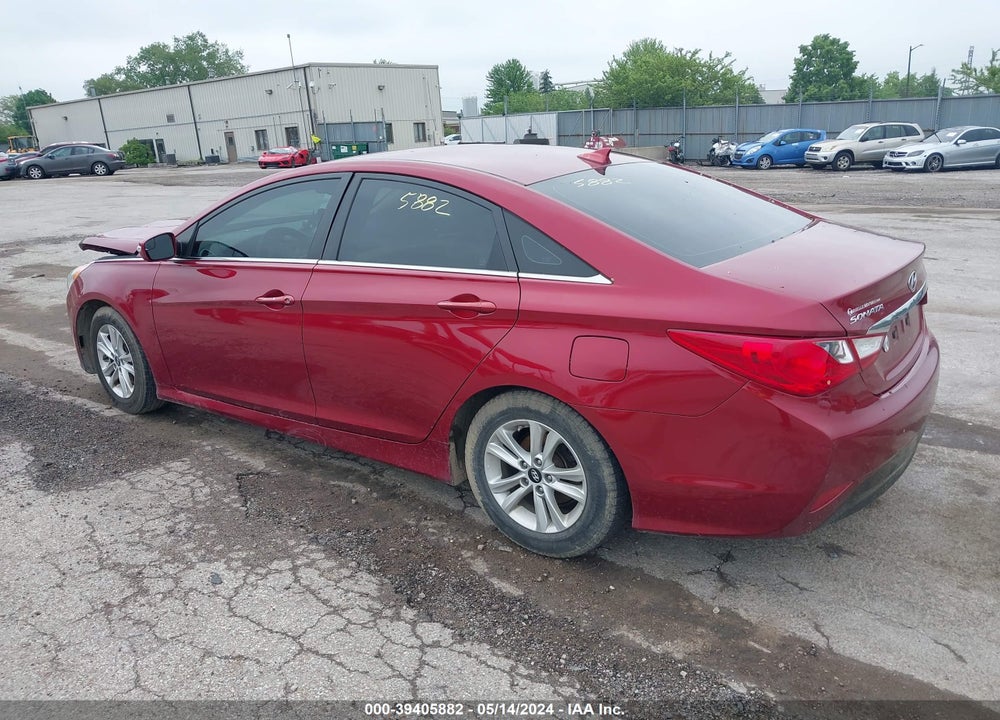 2014 HYUNDAI SONATA GLS VIN: 5NPEB4AC9EH854172
