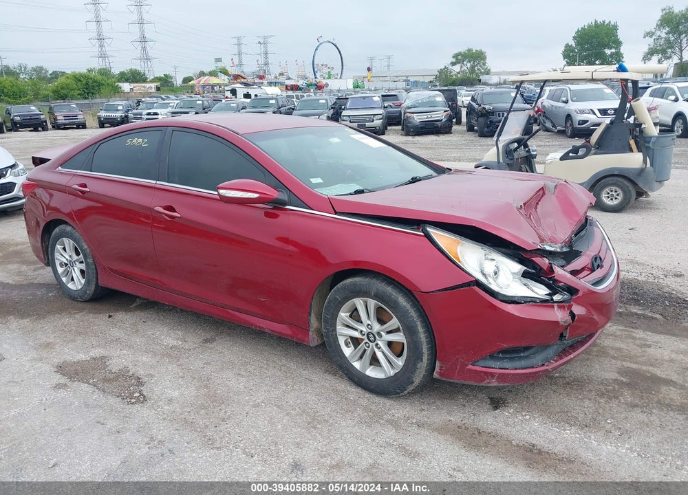 2014 HYUNDAI SONATA GLS VIN: 5NPEB4AC9EH854172