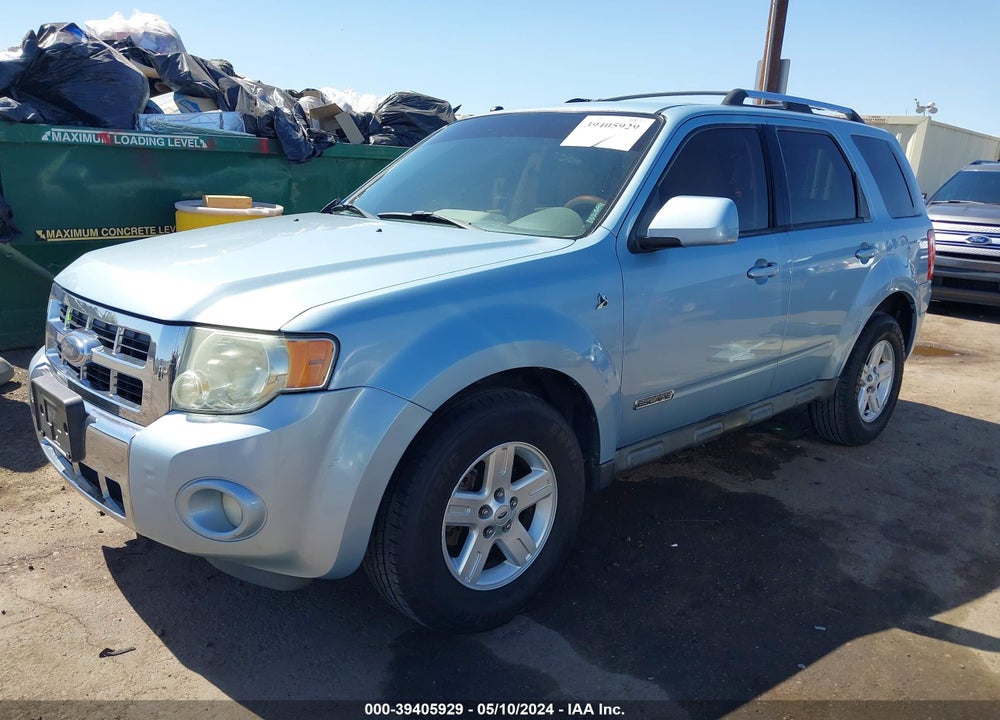 2008 FORD ESCAPE HYBRID VIN: 1FMCU59H48KD91303