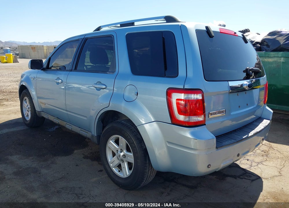 2008 FORD ESCAPE HYBRID VIN: 1FMCU59H48KD91303