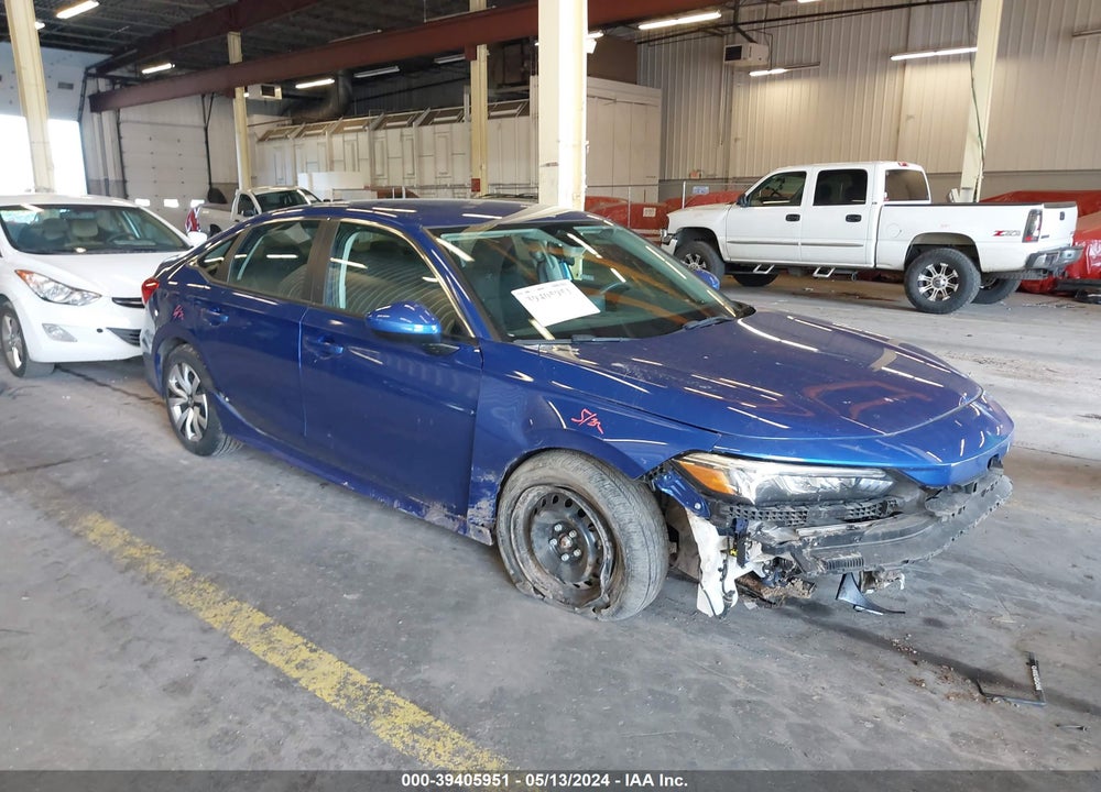 2022 HONDA CIVIC LX VIN: 2HGFE2F22NH596278