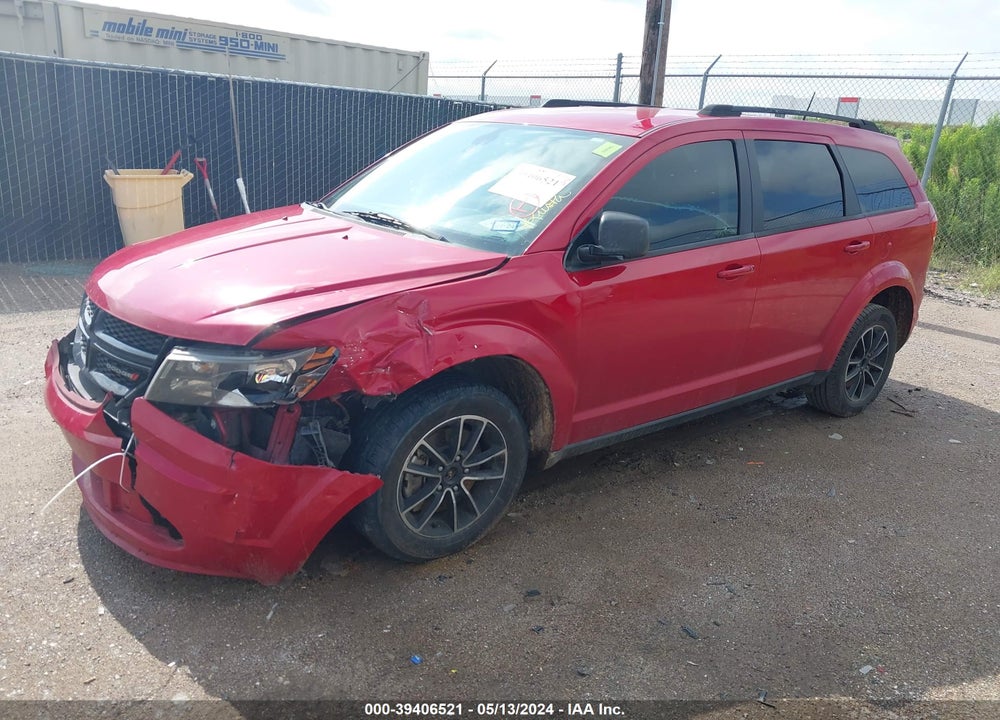 2018 DODGE JOURNEY SE VIN: 3C4PDCAB9JT385969