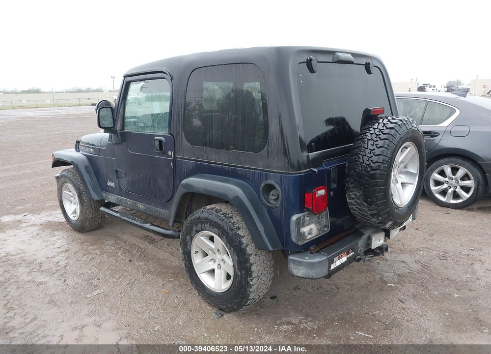 2003 JEEP WRANGLER RUBICON VIN: 1J4FA69S43P328087