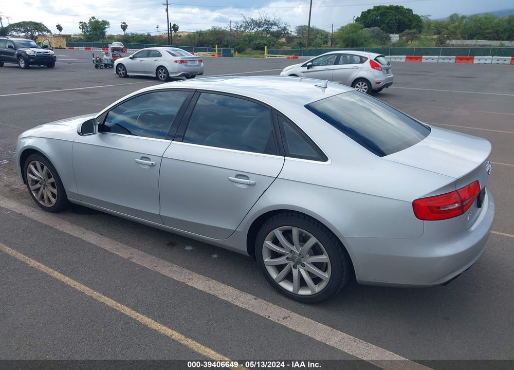 2013 AUDI A4 2.0T PREMIUM VIN: WAUEFAFL2DN020736