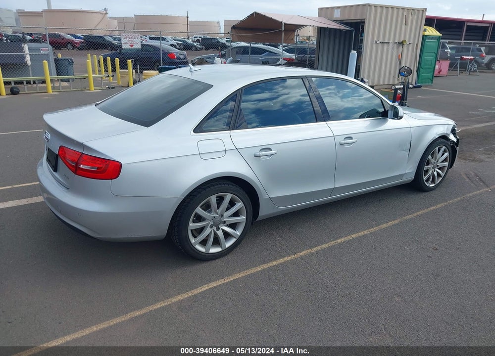 2013 AUDI A4 2.0T PREMIUM VIN: WAUEFAFL2DN020736