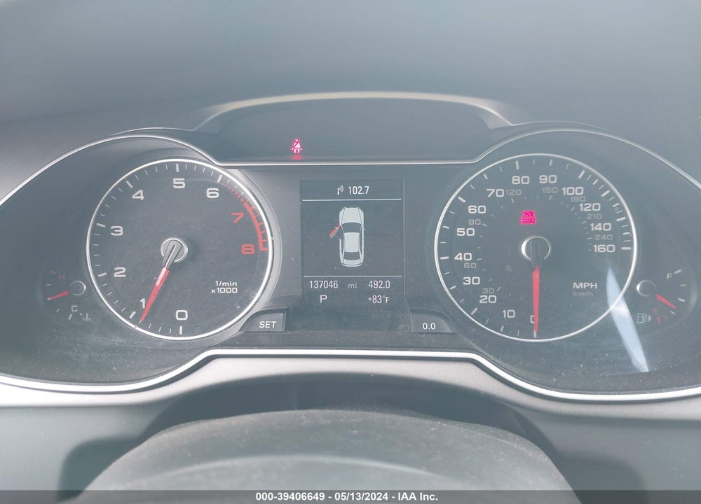 2013 AUDI A4 2.0T PREMIUM VIN: WAUEFAFL2DN020736