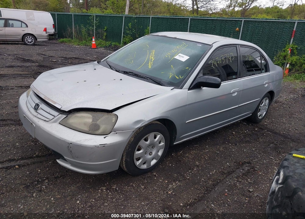 2002 HONDA CIVIC LX VIN: 2HGES16512H517848