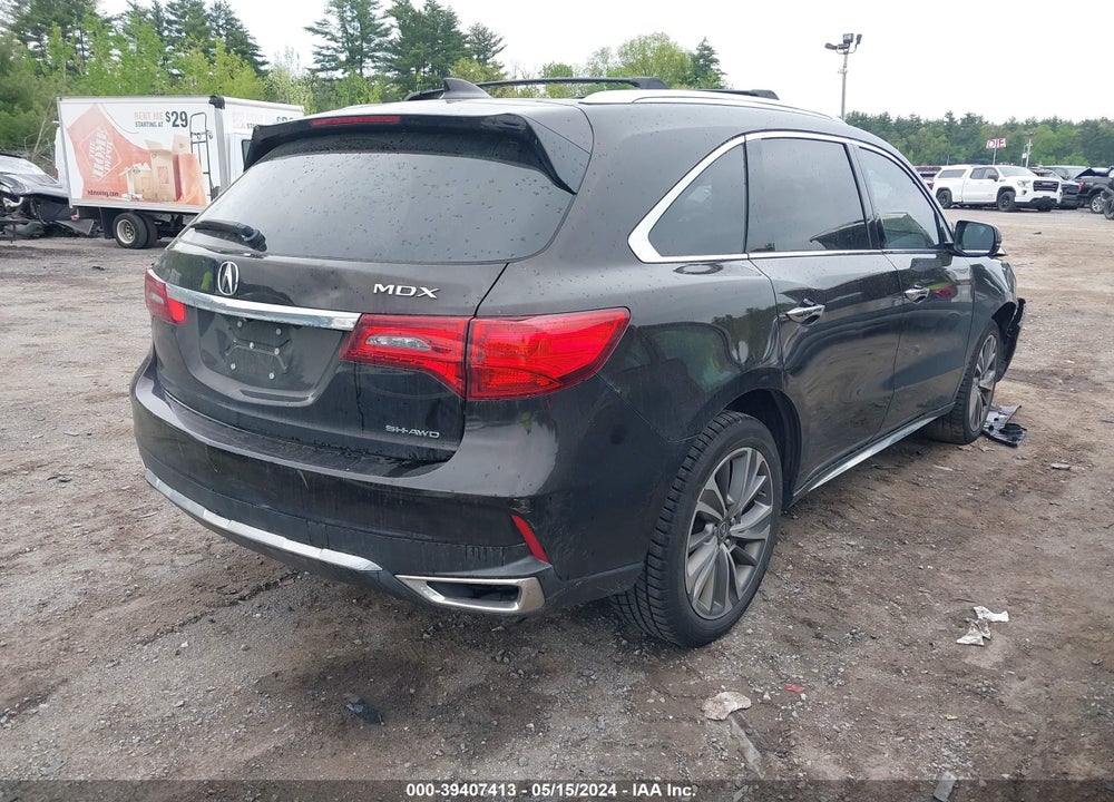 2017 ACURA MDX TECHNOLOGY PACKAGE VIN: 5FRYD4H5XHB018709