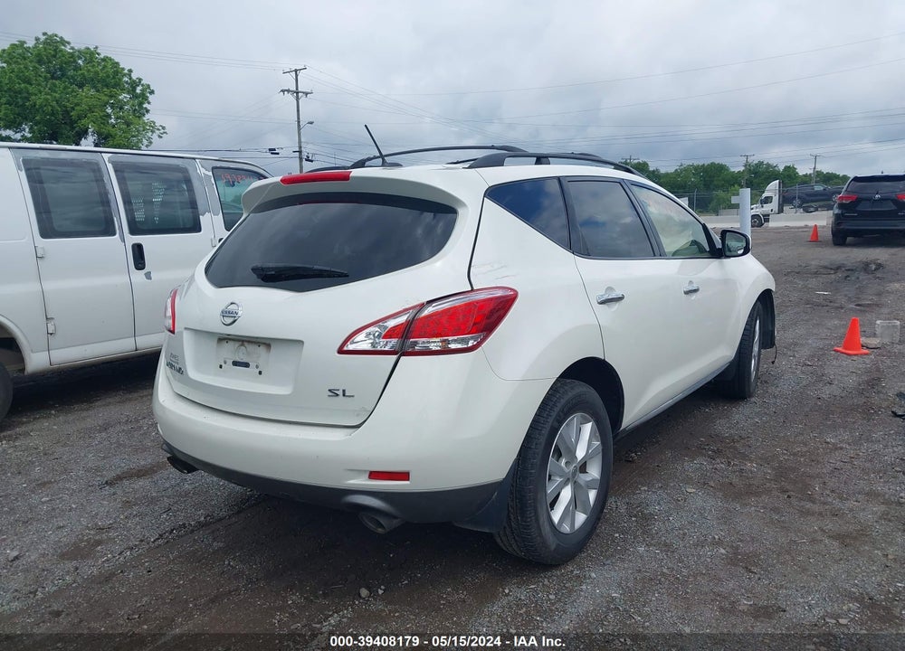 2014 NISSAN MURANO SL VIN: JN8AZ1MU4EW409284