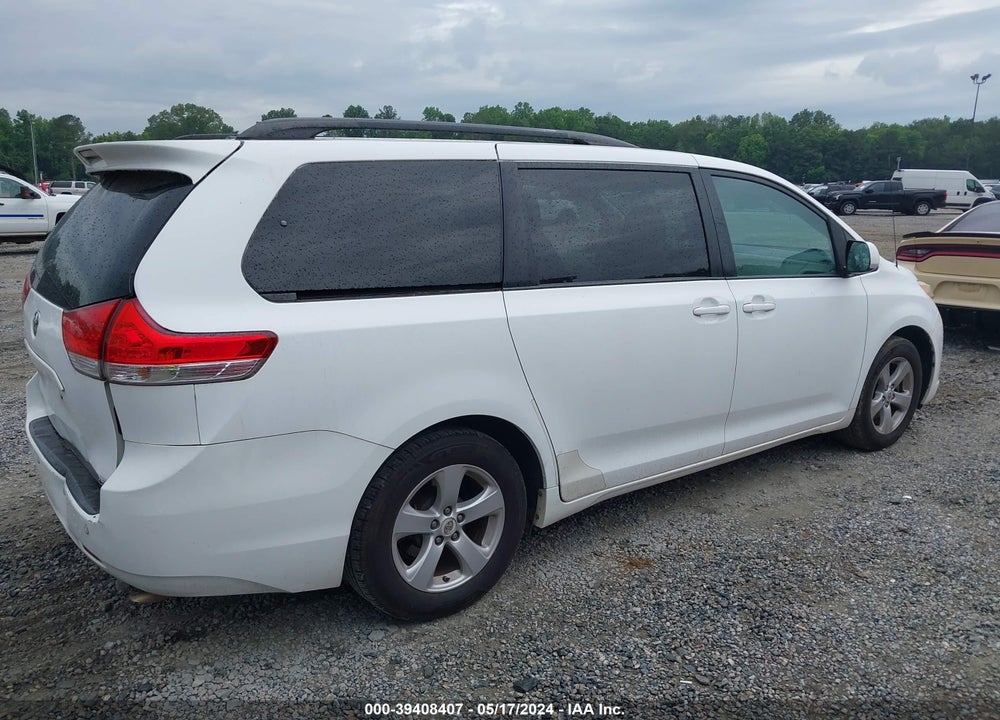 2012 TOYOTA SIENNA LE V6 8 PASSENGER VIN: 5TDKK3DC8CS190706